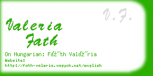 valeria fath business card
